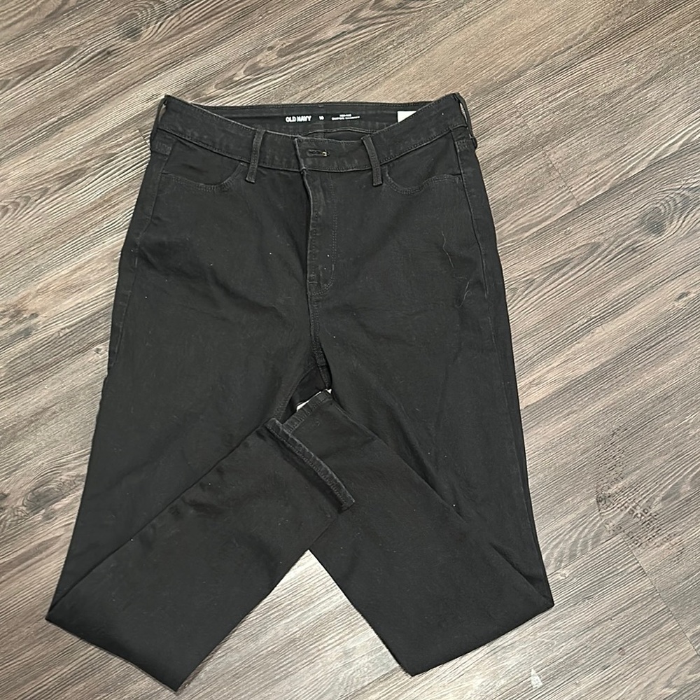 Old navy  new high rise Black denim super skinny  Jeans 10